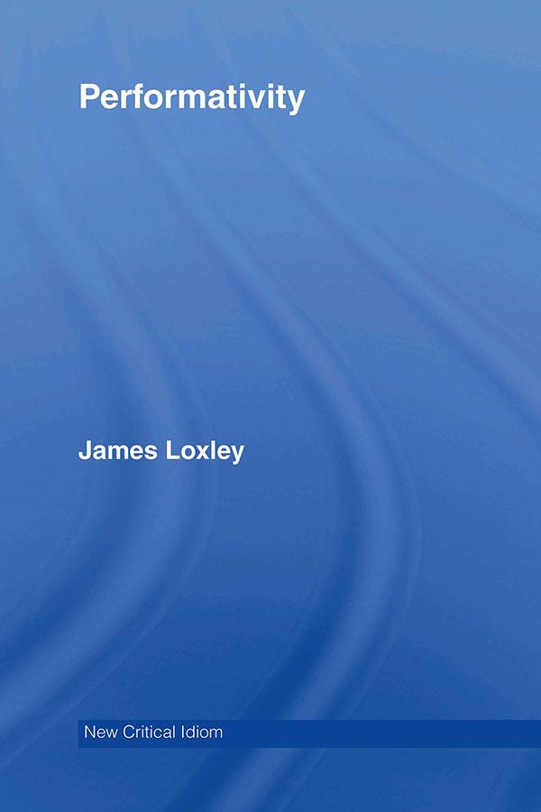 Produktbild: Performativity | James Loxley