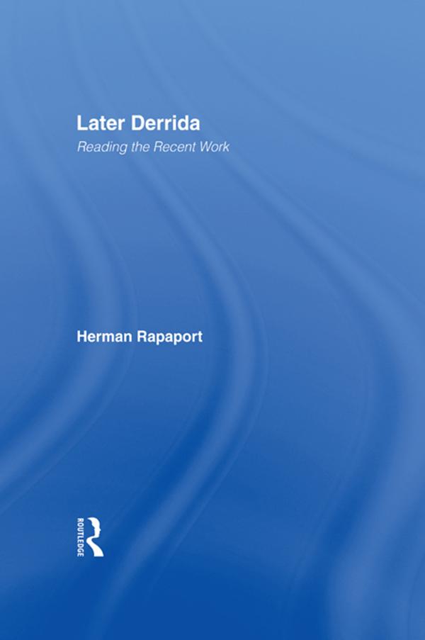 Produktbild: Later Derrida | Herman Rapaport