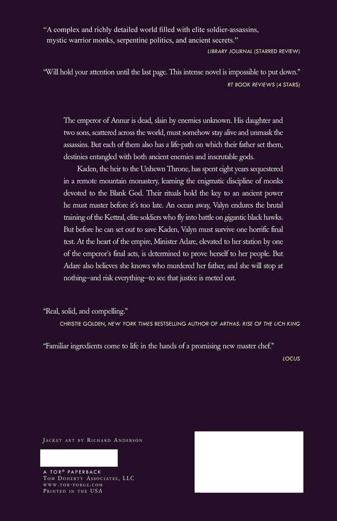 Weitere Ansicht: The Emperor's Blades: Chronicle of the Unhewn Throne, Book I | Brian Staveley