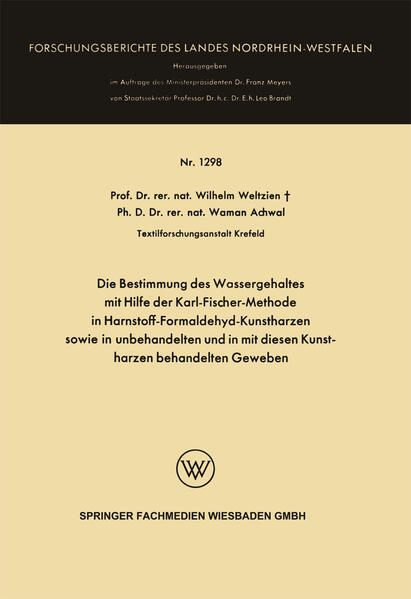 Die Bestimmung des Wassergehaltes mit Hilfe der Karl-Fischer-Methode in Harnstoff-Formaldehyd-Kunstharzen sowie in unbehandelten und in mit diesen Kunstharzen behandelten Geweben.pdf