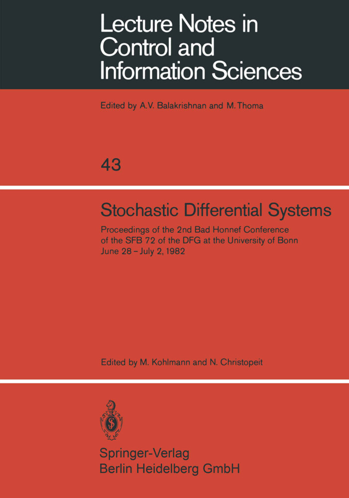 Stochastic Differential Systems als Taschenbuch