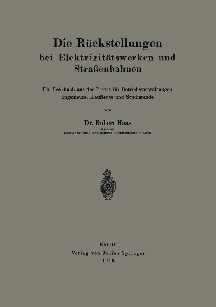 Die Rückstellungen bei Elektrizitätswerken und Straßenbahnen.pdf
