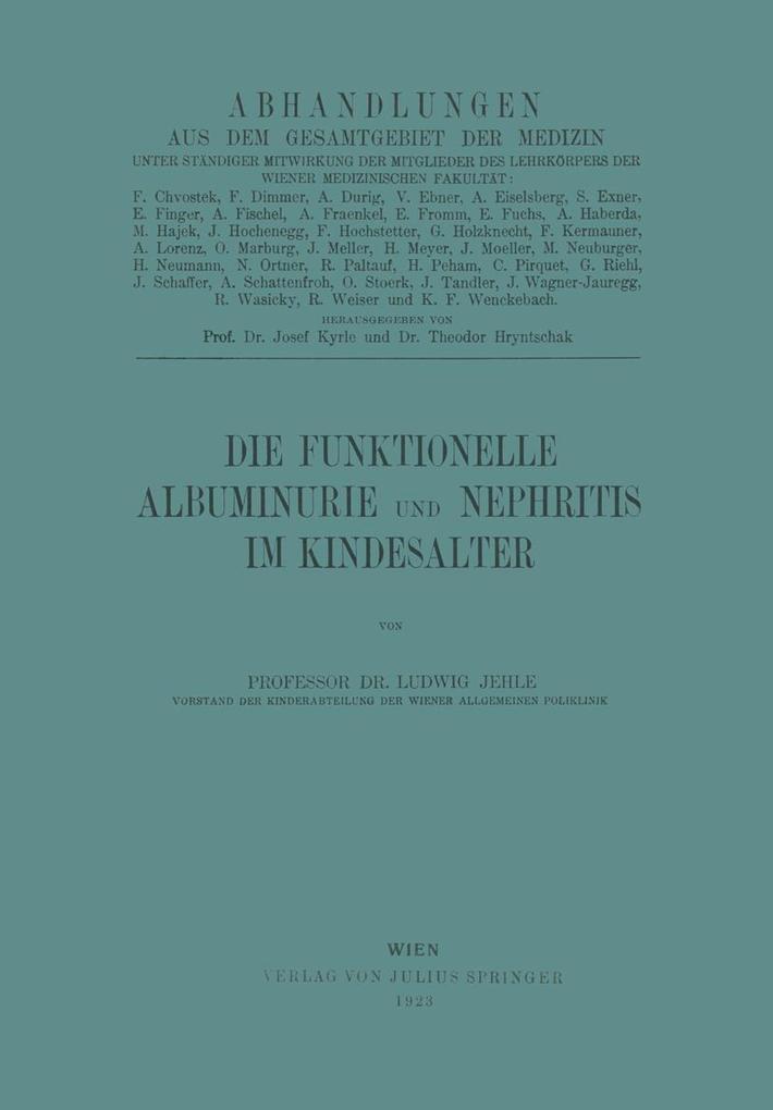 Die Funktionelle Albuminurie und Nephritis im Kindesalter.pdf