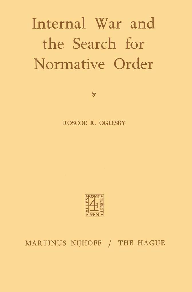 Produktbild: Internal War and the Search for Normative Order | Roscoe Ralph Oglesby