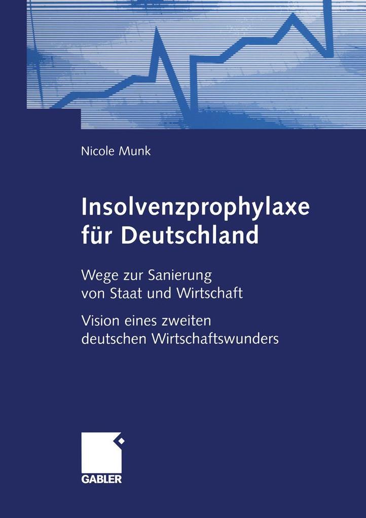 Produktbild: Insolvenzprophylaxe für Deutschland | Nicole Munk