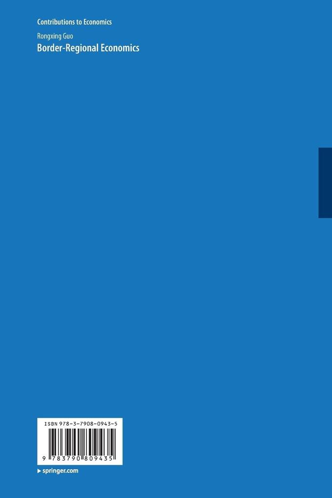 Weitere Ansicht: Border-Regional Economics | Rongxing Guo