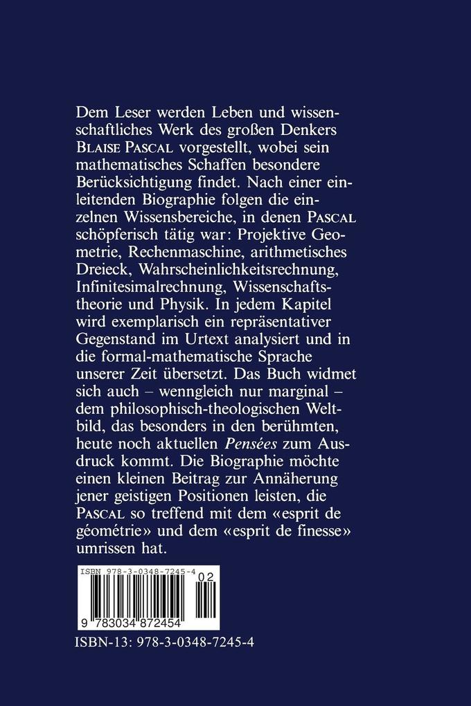 Weitere Ansicht: Blaise Pascal 1623-1662 | Hans Loeffel
