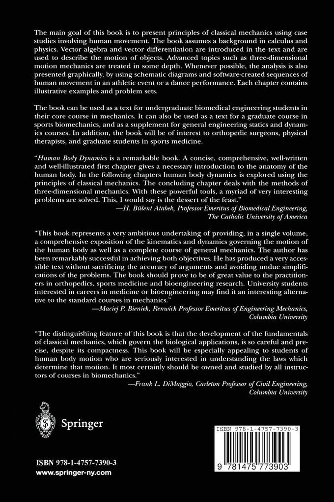 Weitere Ansicht: Human Body Dynamics | Aydin Tözeren