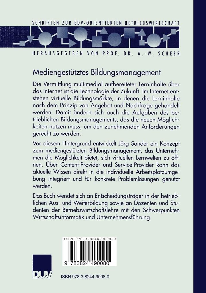 Weitere Ansicht: Mediengestütztes Bildungsmanagement | Jörg Sander