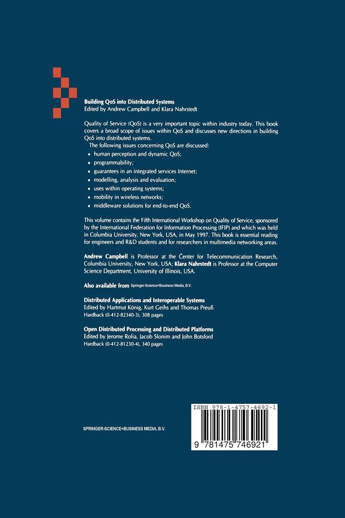 Weitere Ansicht: Building Qos Into Distributed Systems