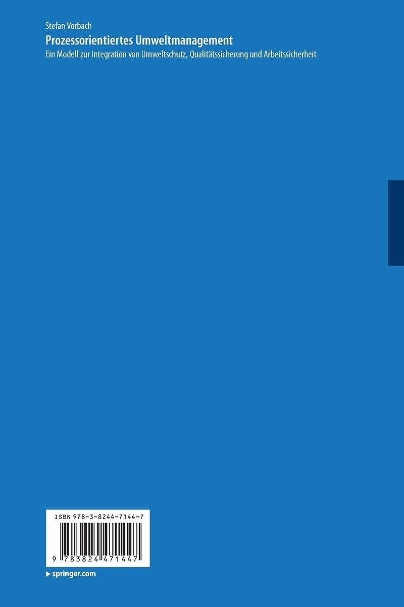Weitere Ansicht: Prozessorientiertes Umweltmanagement | Stefan Vorbach