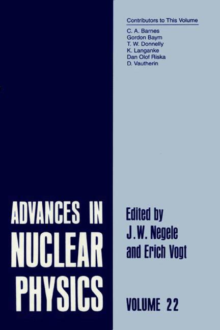 Weitere Ansicht: Advances in Nuclear Physics
