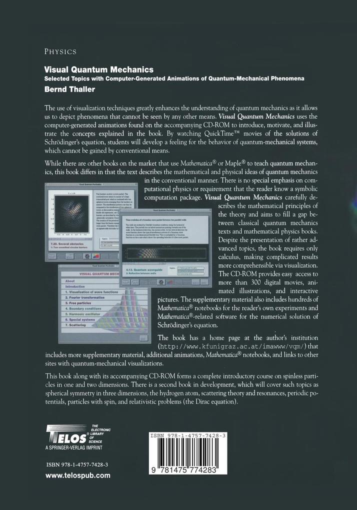 Weitere Ansicht: Visual Quantum Mechanics | Bernd Thaller