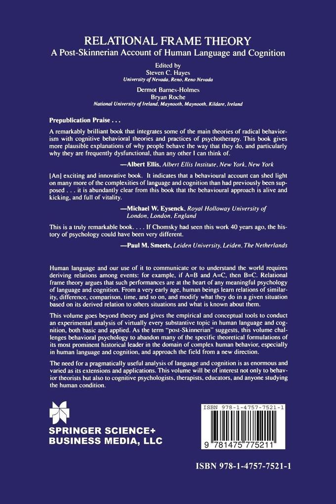 Weitere Ansicht: Relational Frame Theory