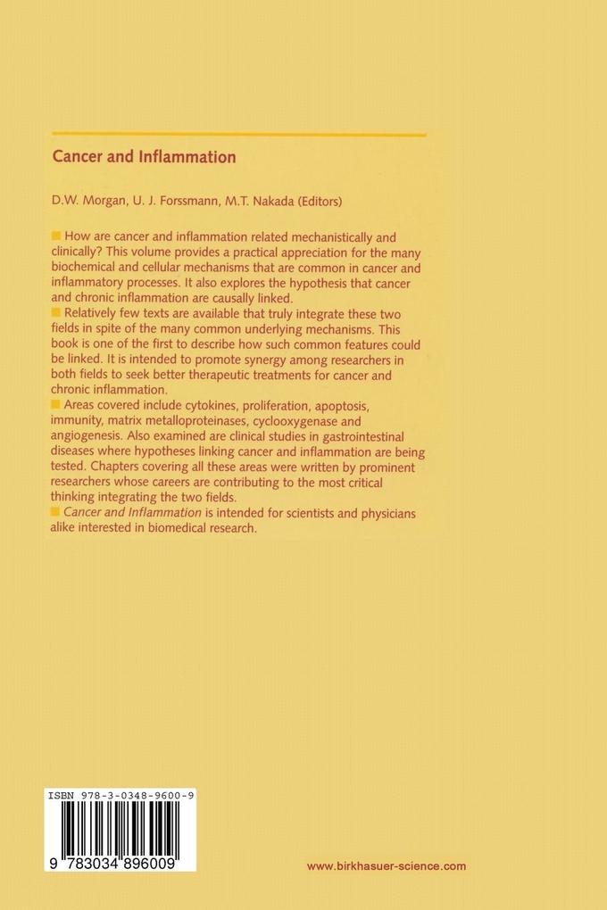 Weitere Ansicht: Cancer and Inflammation