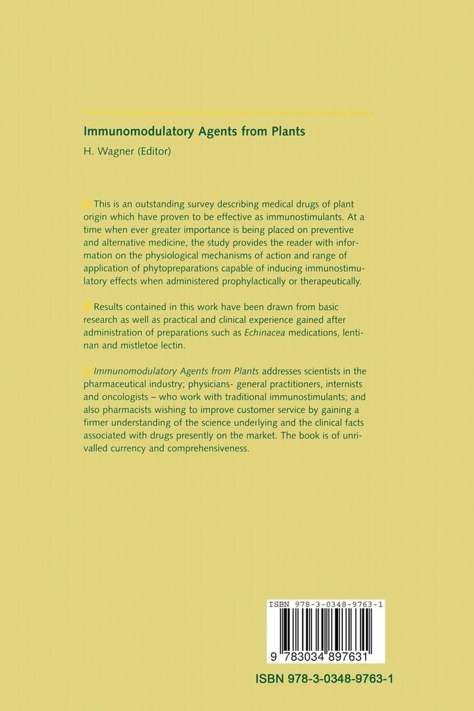 Weitere Ansicht: Immunomodulatory Agents from Plants