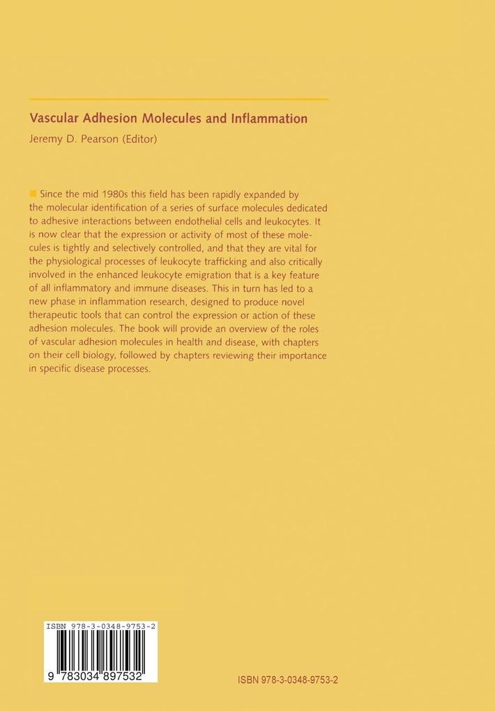Weitere Ansicht: Vascular Adhesion Molecules and Inflammation