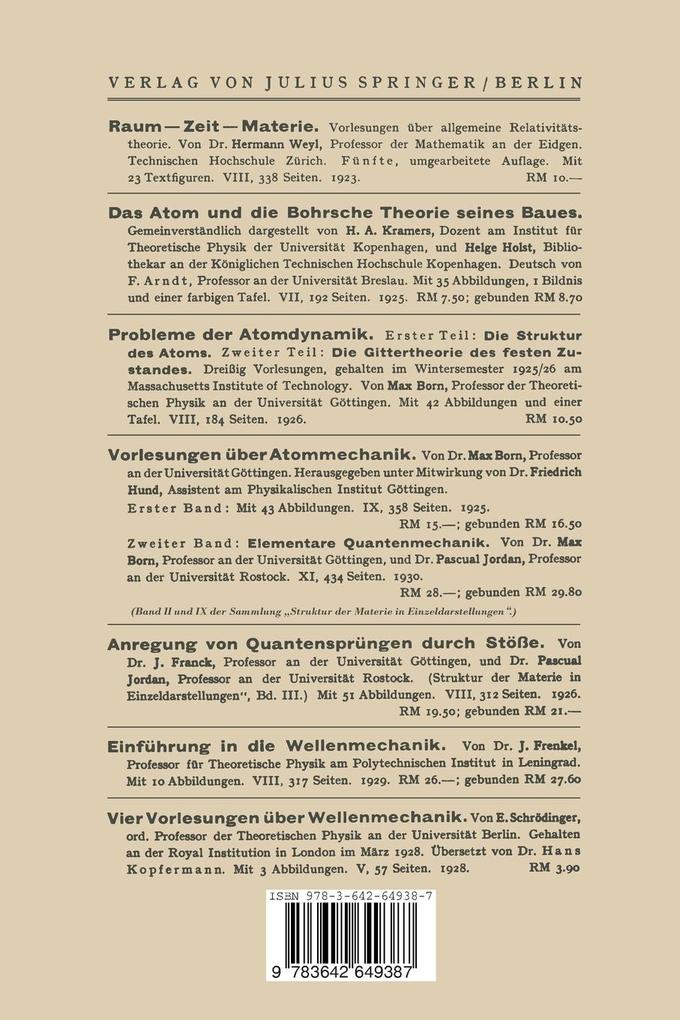 Weitere Ansicht: Atomtheorie und Naturbeschreibung | Niels Bohr