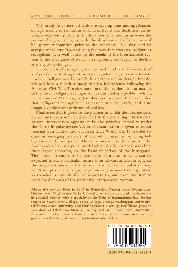 Weitere Ansicht: Internal War and the Search for Normative Order | Roscoe Ralph Oglesby