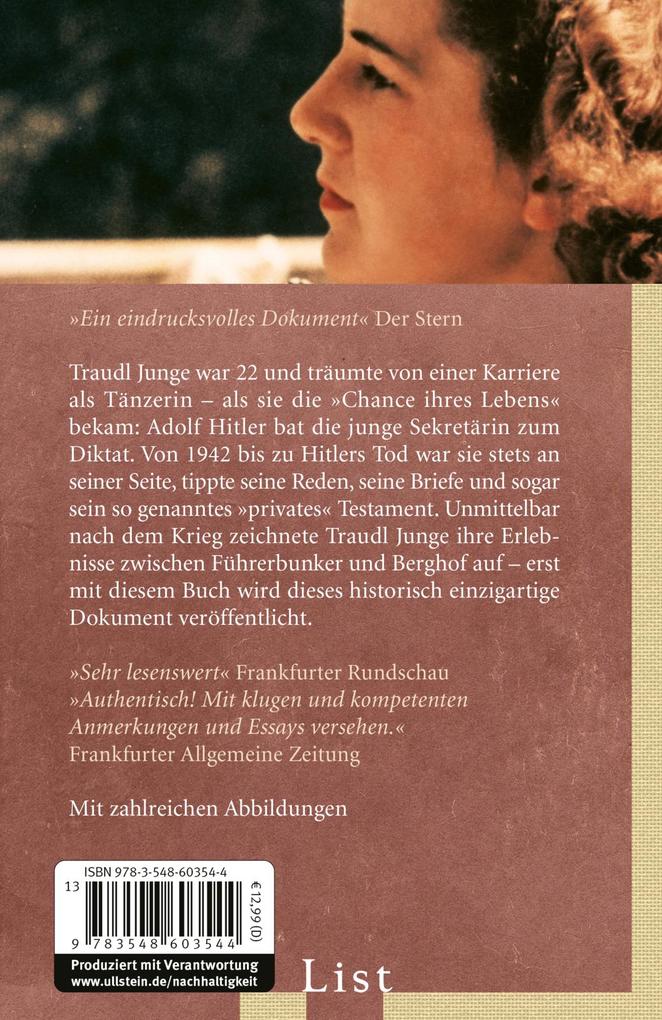 Weitere Ansicht: Bis zur letzten Stunde | Traudl Junge, Melissa Müller
