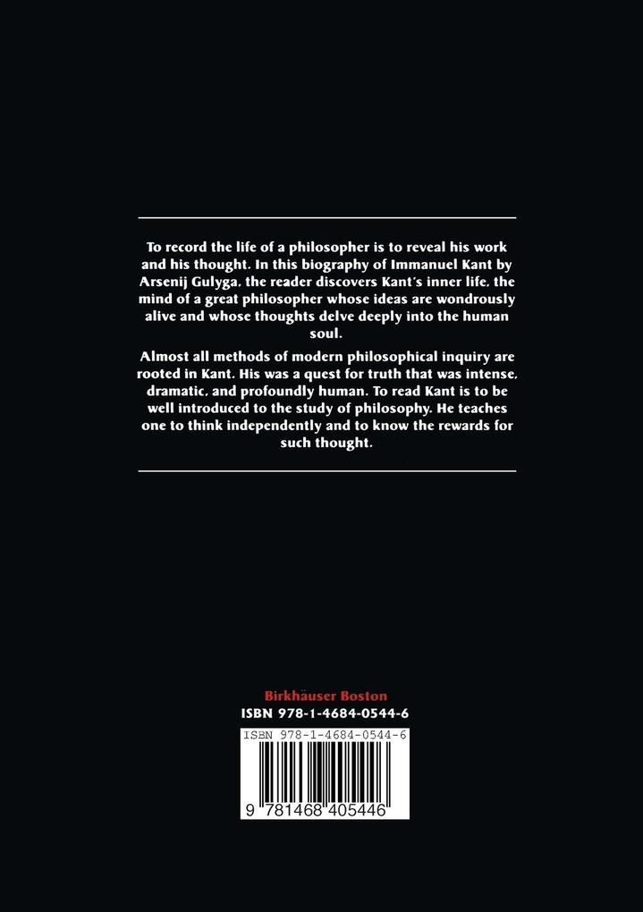 Weitere Ansicht: Immanuel Kant | Arsenij Gulyga