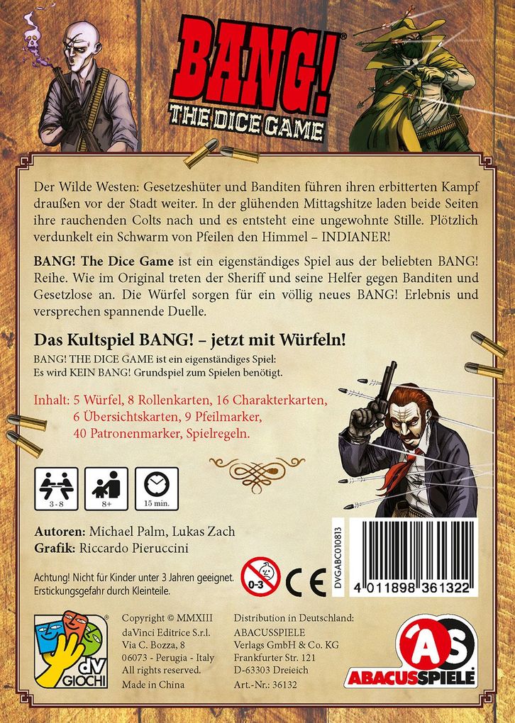 Weitere Ansicht: BANG! The Dice Game | Michael Palm, Lukas Zach