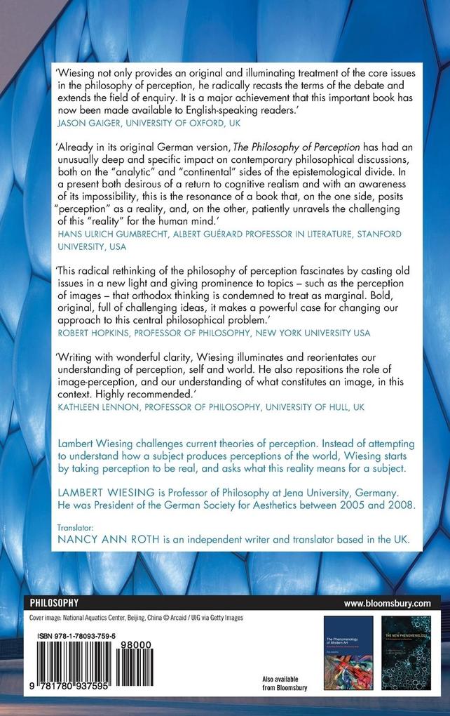 Weitere Ansicht: The Philosophy of Perception | Lambert Wiesing