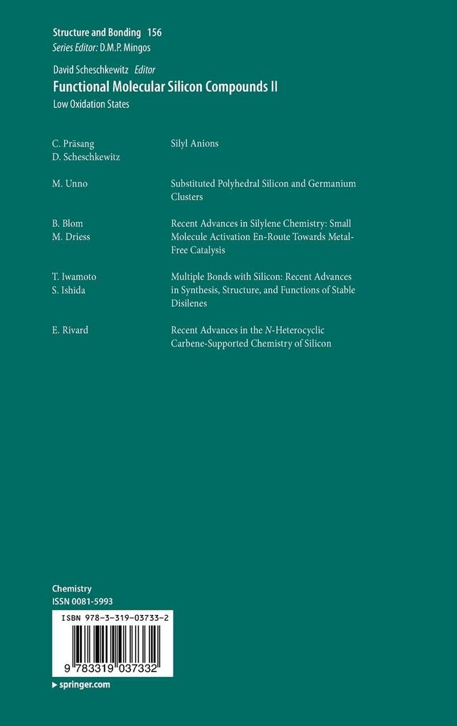 Weitere Ansicht: Functional Molecular Silicon Compounds II