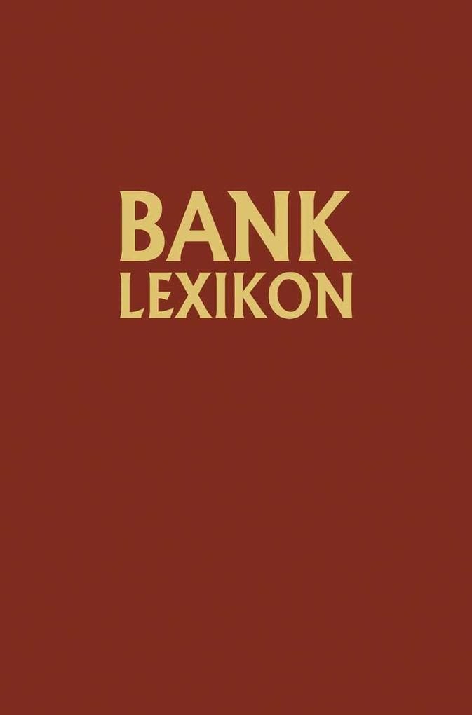 Produktbild: Bank-Lexikon | Josef Löffelholz, Gerhard Müller