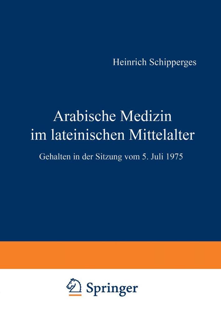 Produktbild: Arabische Medizin im lateinischen Mittelalter | H. Schipperges