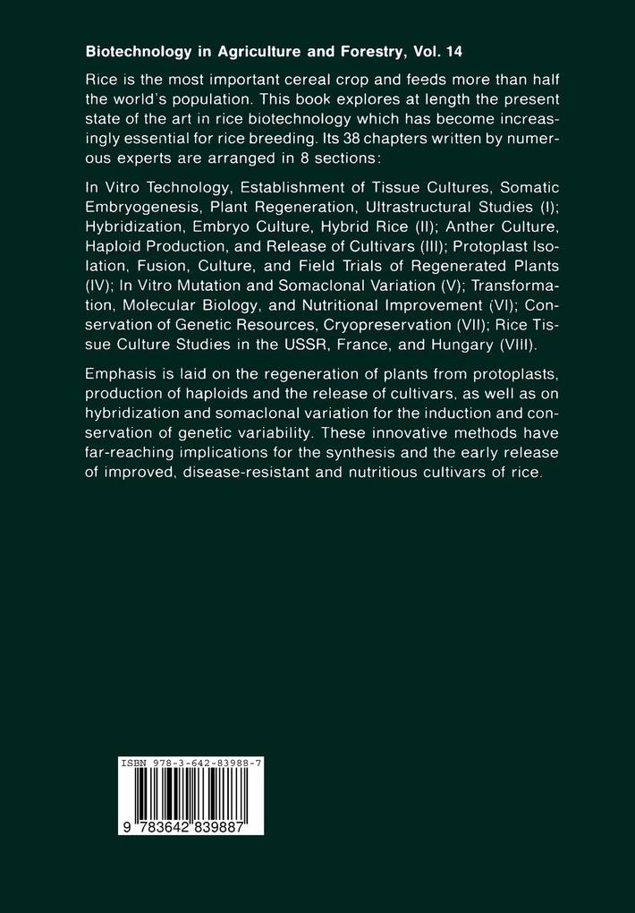 Weitere Ansicht: Rice | Y. P. S. Bajaj, Yashpal P. S. Bajaj