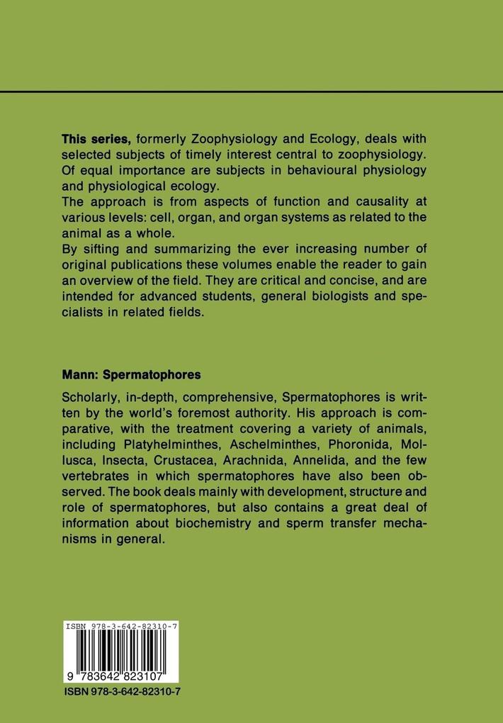 Weitere Ansicht: Spermatophores | T. Mann