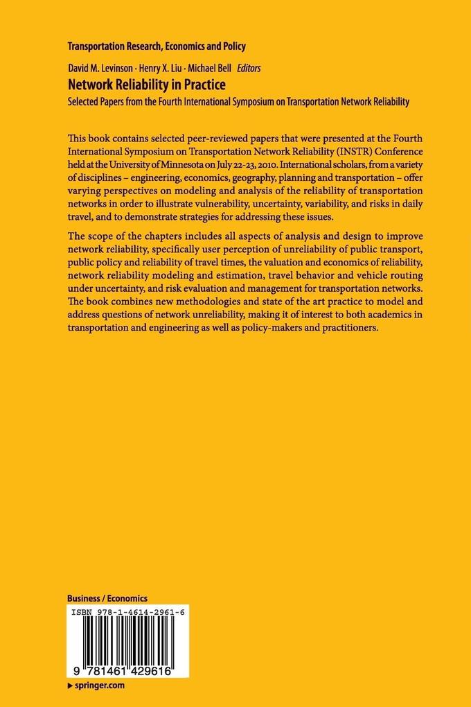 Weitere Ansicht: Network Reliability in Practice