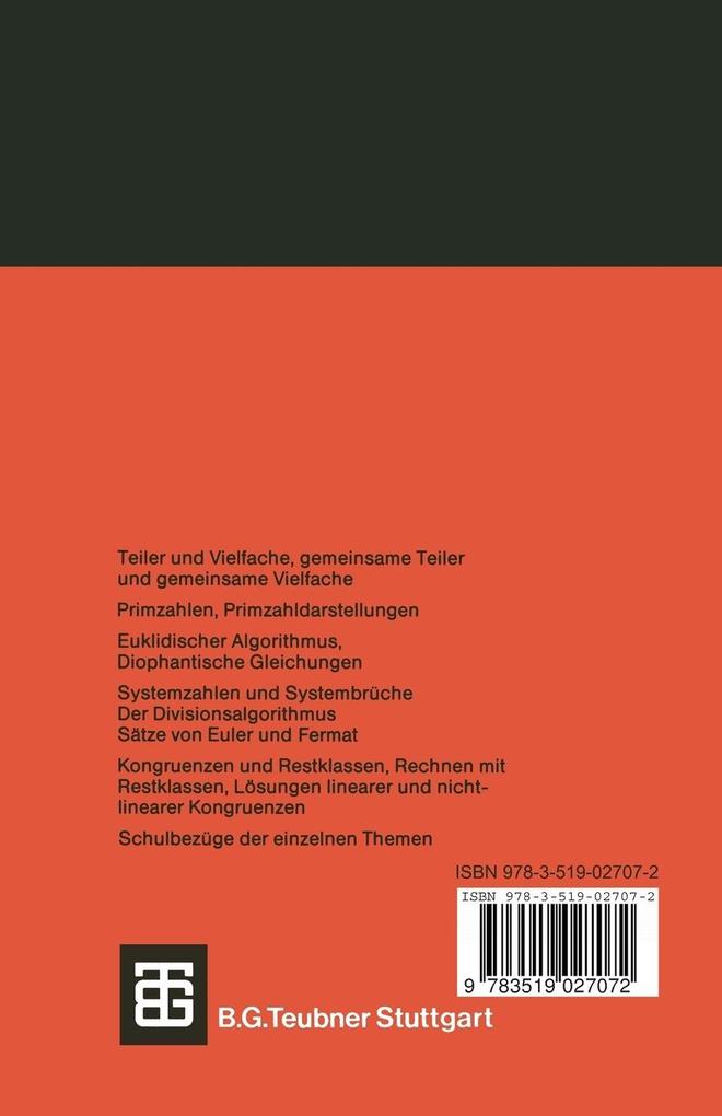 Weitere Ansicht: Elemente der Zahlentheorie | Helmut Freund