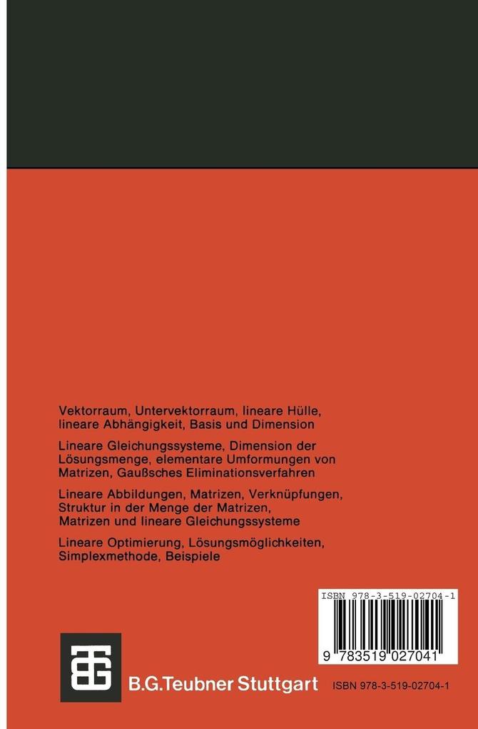 Weitere Ansicht: Lineare Algebra | Theo Kreutzkamp, Walter Neunzig