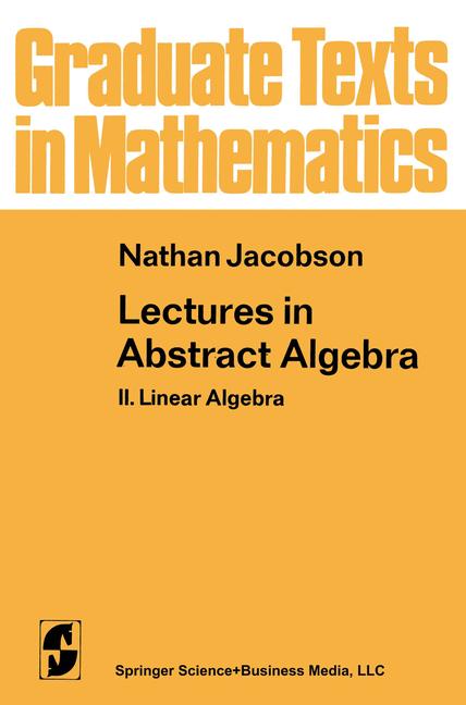 Weitere Ansicht: Lectures in Abstract Algebra | N. Jacobson