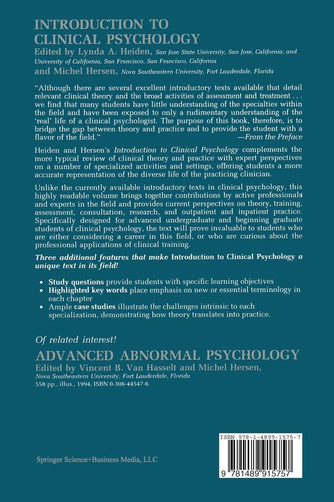 Weitere Ansicht: Introduction to Clinical Psychology