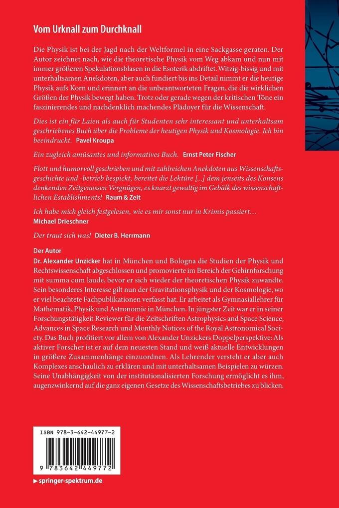 Weitere Ansicht: Vom Urknall zum Durchknall | Alexander Unzicker