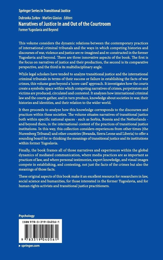 Weitere Ansicht: Narratives of Justice In and Out of the Courtroom