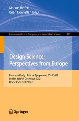 Weitere Ansicht: Design Science: Perspectives from Europe