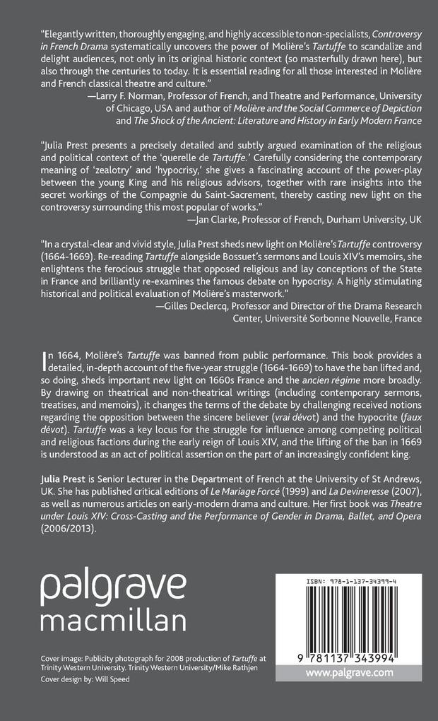 Weitere Ansicht: Controversy in French Drama | J. Prest