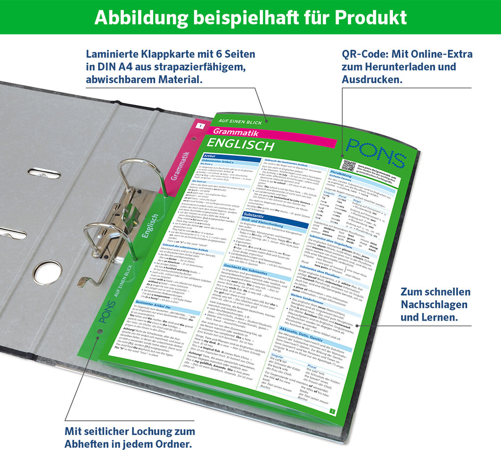 Weitere Ansicht: PONS Grammatik auf einen Blick Italienisch