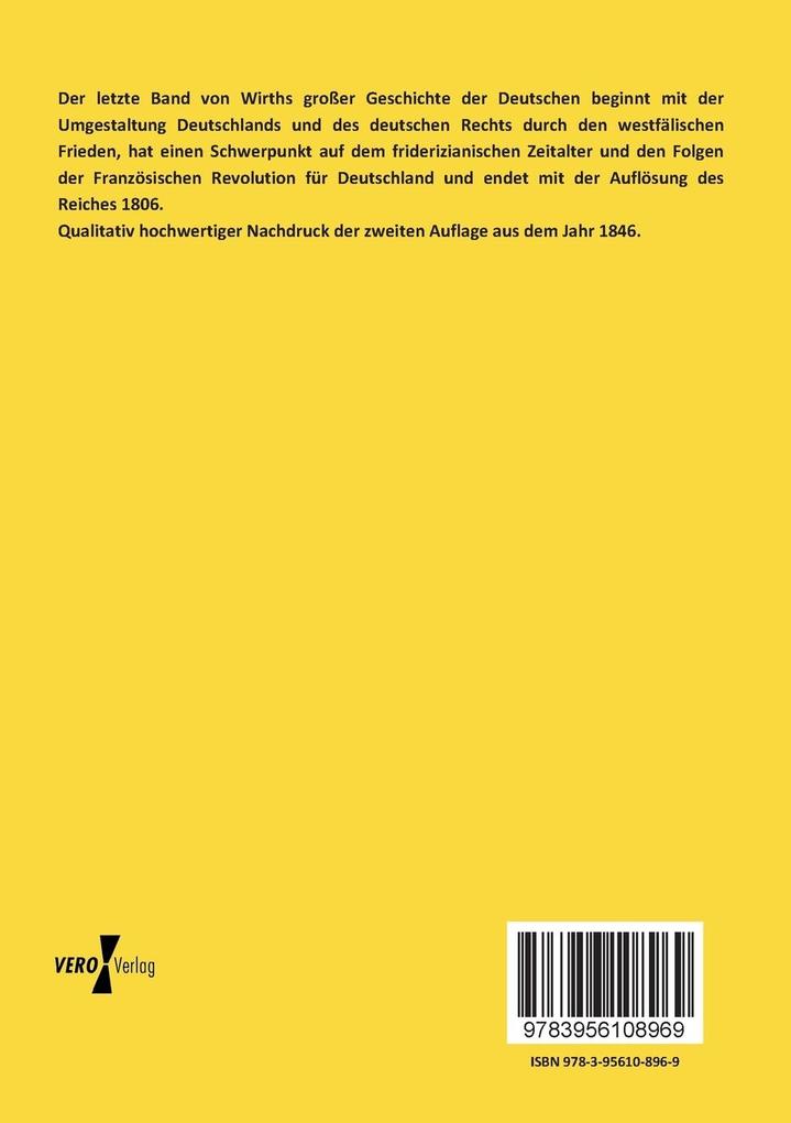Weitere Ansicht: Die Geschichte der Deutschen | Johann Georg August Wirth, Johann G. A. Wirth