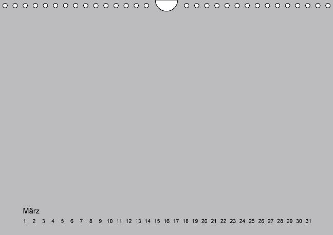 Weitere Ansicht: Geburtstags - Bastelkalender - Grau (Wandkalender immerwährend DIN A4 quer) | Nina Tobias