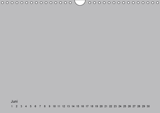 Weitere Ansicht: Geburtstags - Bastelkalender - Grau (Wandkalender immerwährend DIN A4 quer) | Nina Tobias