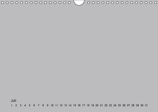 Weitere Ansicht: Geburtstags - Bastelkalender - Grau (Wandkalender immerwährend DIN A4 quer) | Nina Tobias