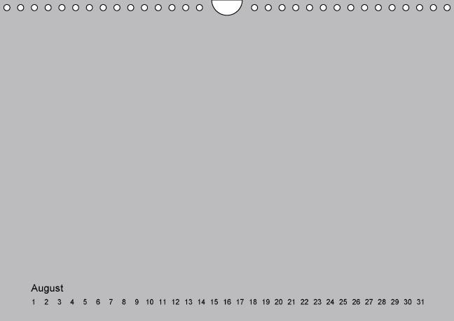 Weitere Ansicht: Geburtstags - Bastelkalender - Grau (Wandkalender immerwährend DIN A4 quer) | Nina Tobias