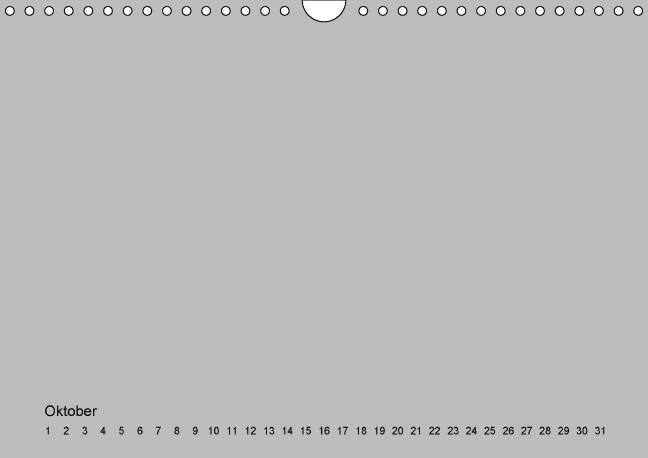 Weitere Ansicht: Geburtstags - Bastelkalender - Grau (Wandkalender immerwährend DIN A4 quer) | Nina Tobias
