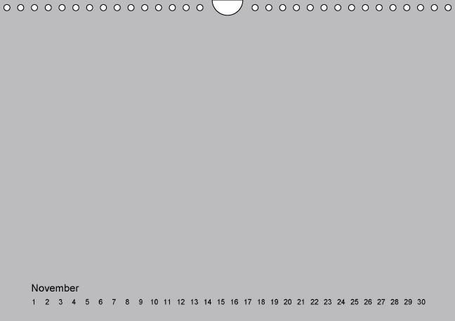 Weitere Ansicht: Geburtstags - Bastelkalender - Grau (Wandkalender immerwährend DIN A4 quer) | Nina Tobias