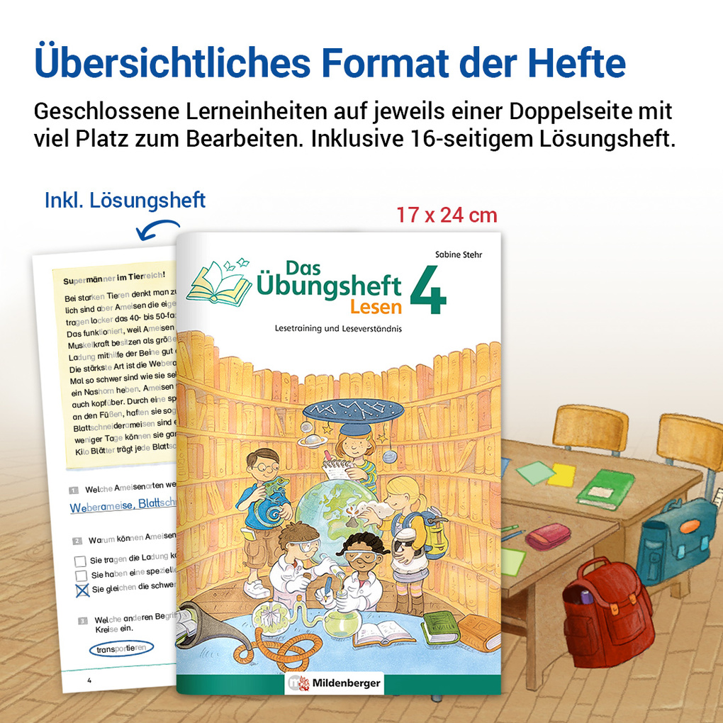 Weitere Ansicht: Das Übungsheft Lesen 4 | Sabine Stehr
